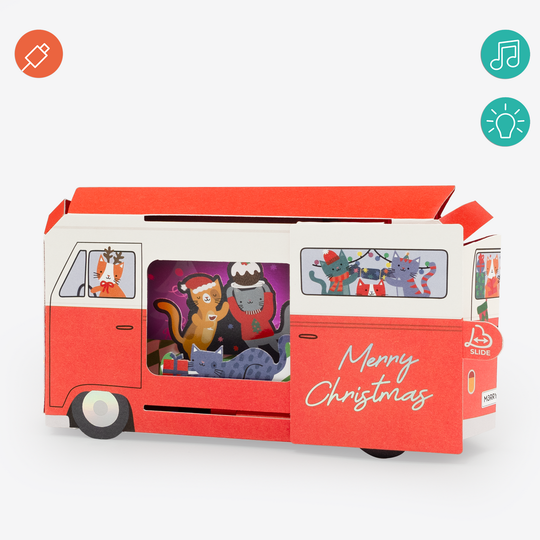 Christmas Cat Van