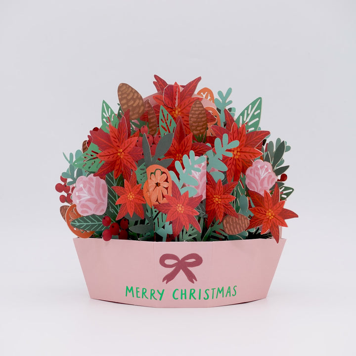 Poinsettia Basket